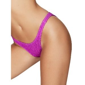 Bond-eye BOUND The Scene High Cut Ribbed Bikini Bottom Hot Pink